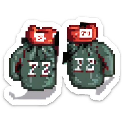 боксерские перчатки с надписью "23", no background sticker