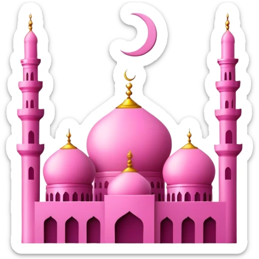 Ramadan pink sticker
