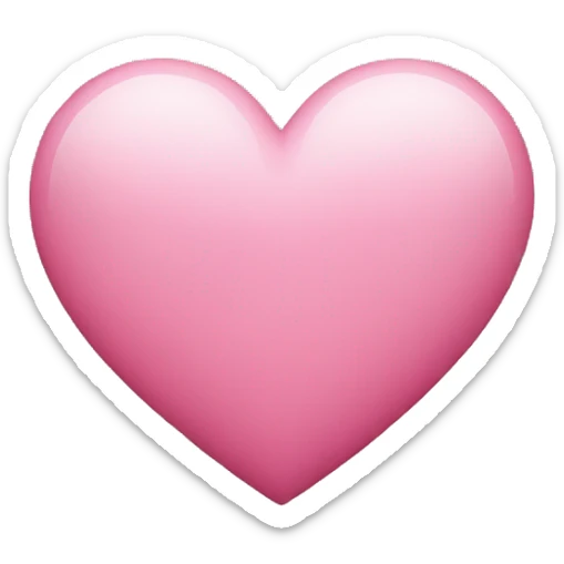 pink heart sticker