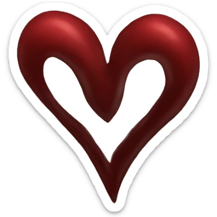 dark red Heart sticker