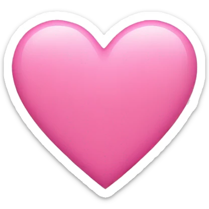 Pink heart sticker