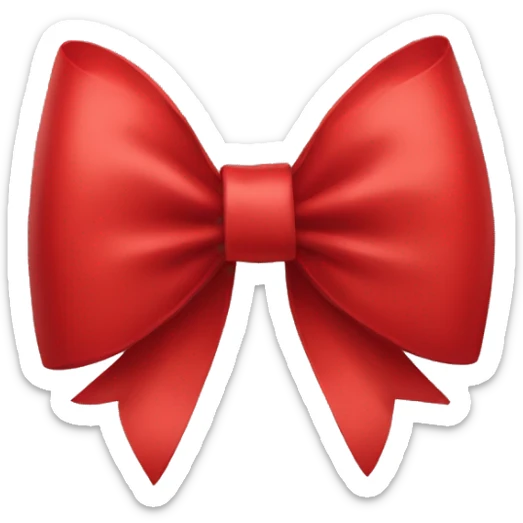 red bow sticker