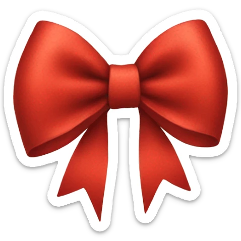 red bow sticker