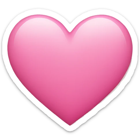 Pink heart  sticker