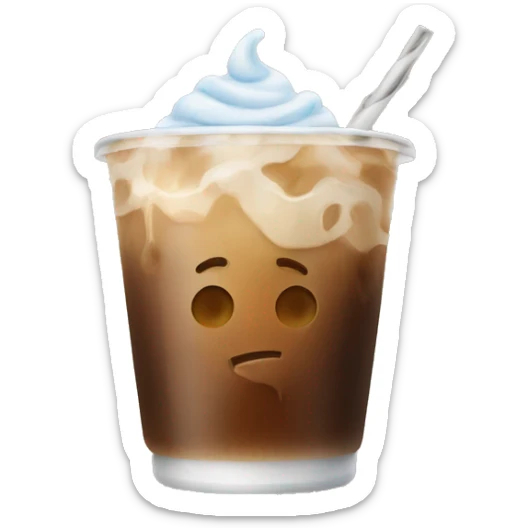Iced coffee sticker