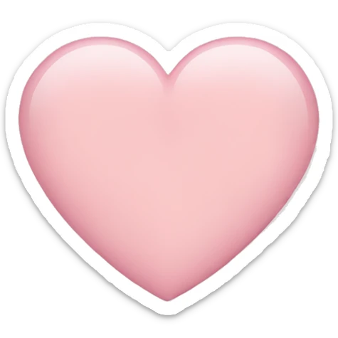 Light pink heart  sticker