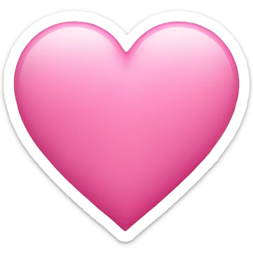 Pink heart sticker