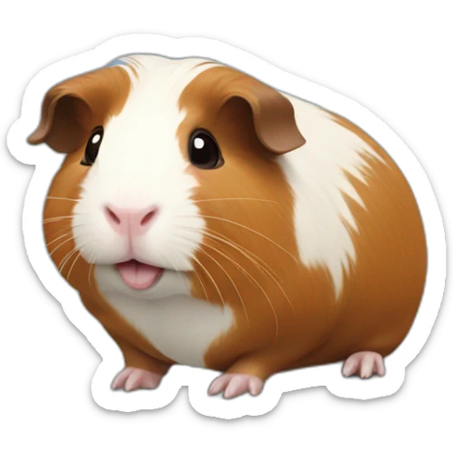 guinea-pig-brown sticker