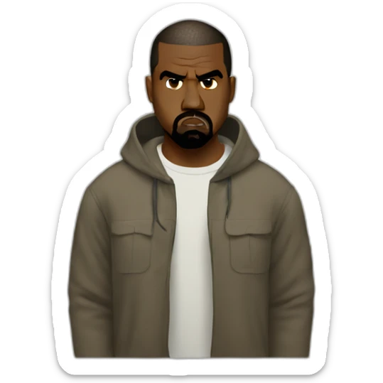 angry kanye sticker