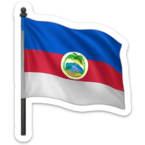 Emoji with the flag of Nicaragua  sticker