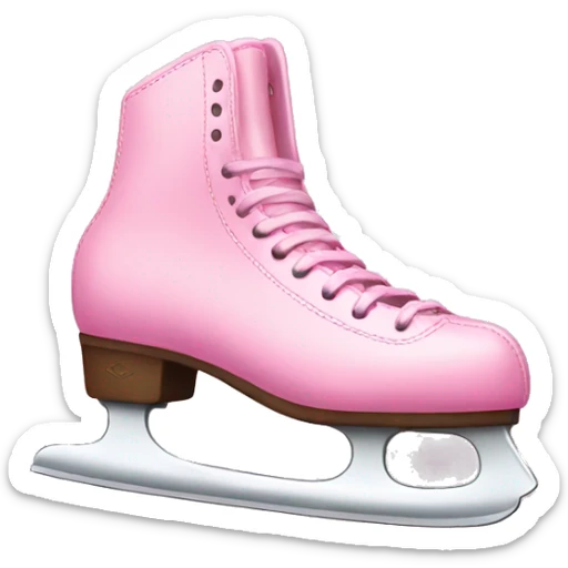Ice skates pink sticker