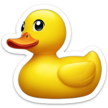 Rubber duck sticker