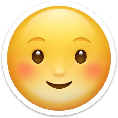 Generate a high-quality 3D cartoon-style emoji of a yellow sun, bright and cheerful, no face, smooth gradient colors, rounded and cute appearance, simple white background, high-resolution.
 sticker
