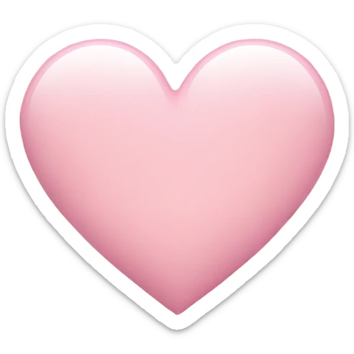 Light pink heart sticker
