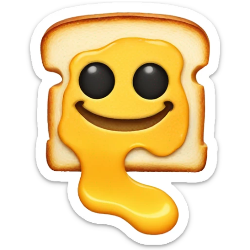 grilled cheese camera sticker