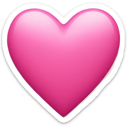 Pink heart sticker