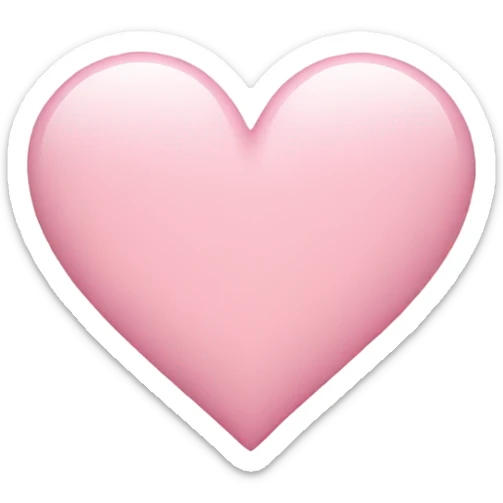Light pink heart  sticker