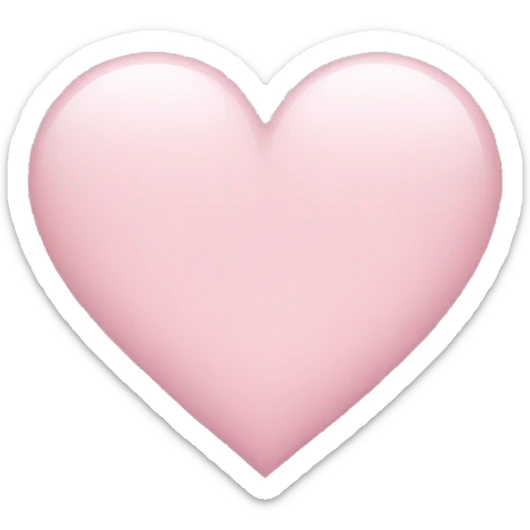 Light pink heart sticker