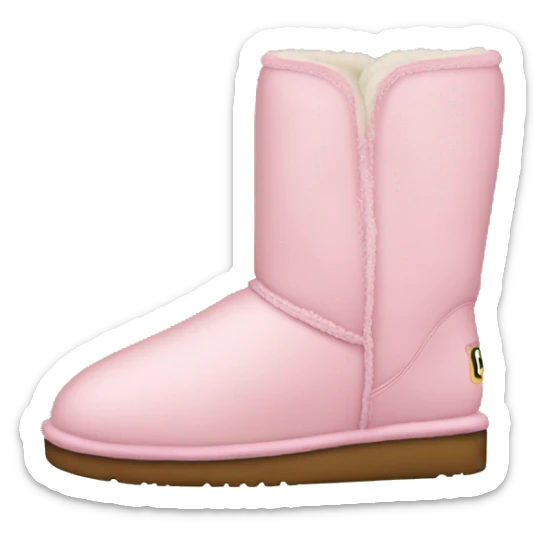 light pink uggs sticker
