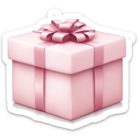 Light pink Christmas gifts under a white Christmas tree  sticker
