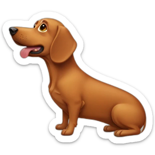 perro salchicha sticker
