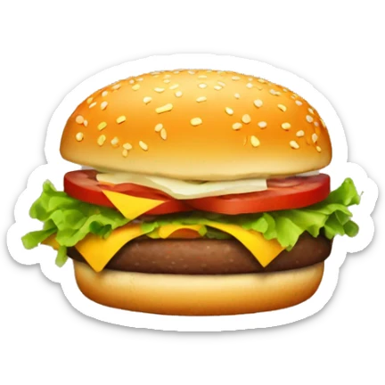 hamburger sticker