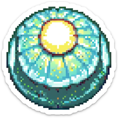 gime me an emoji of the fairy as a ball of light in zelda sticker