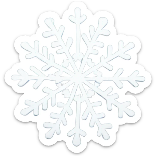 Snowflake sticker