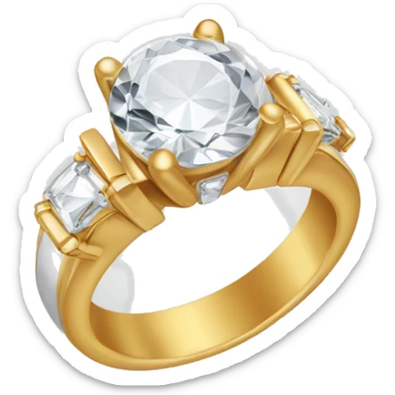 Engagement ring sticker