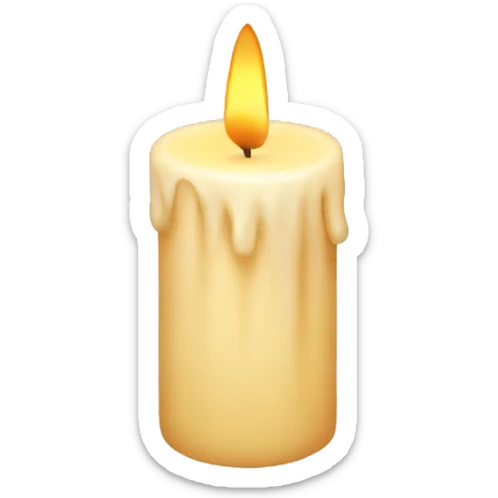 Summer candle sticker