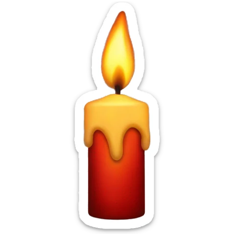 Christmas Candle Flame  sticker