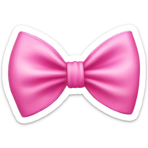 Pink bow sticker
