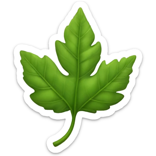 Reaslistic leaf sticker