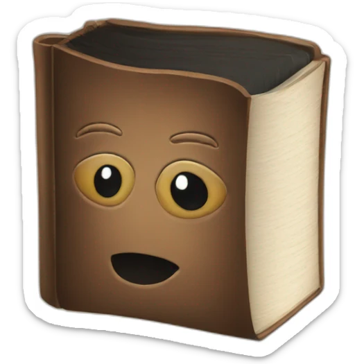 Book with face sticker