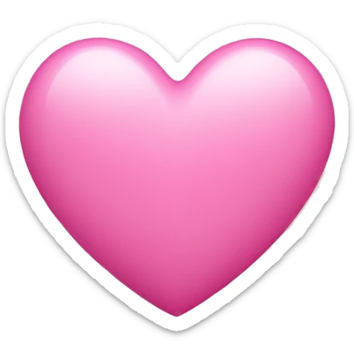 pink heart sticker