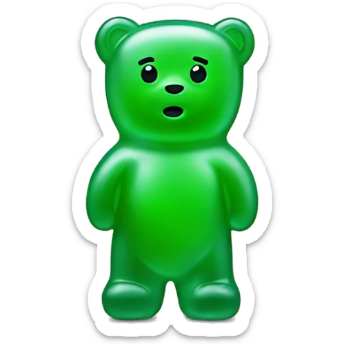 Gummy bear sticker