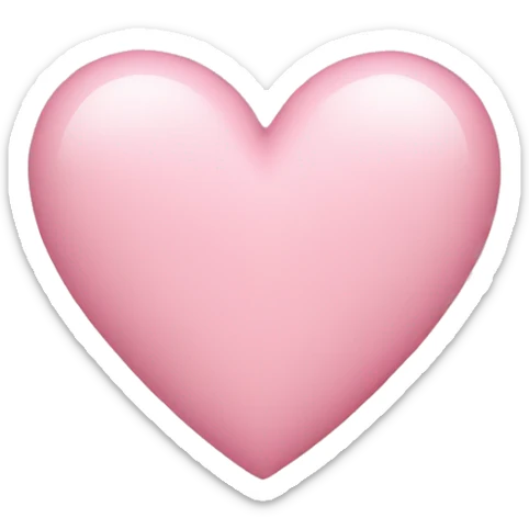 Light pink heart sticker