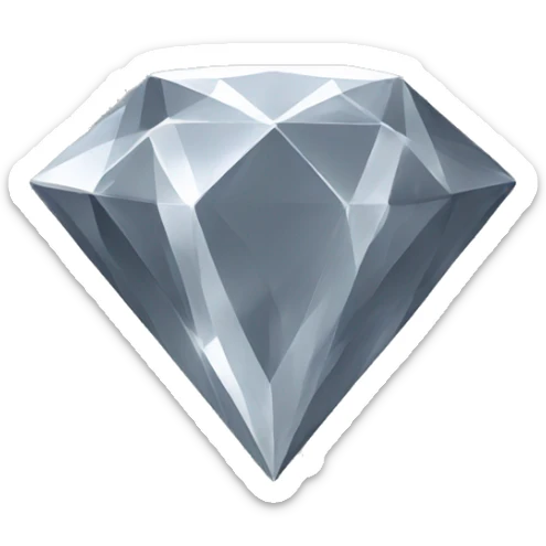 Grey diamond sticker