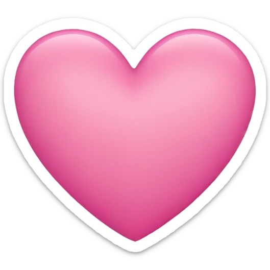 pink heart sticker