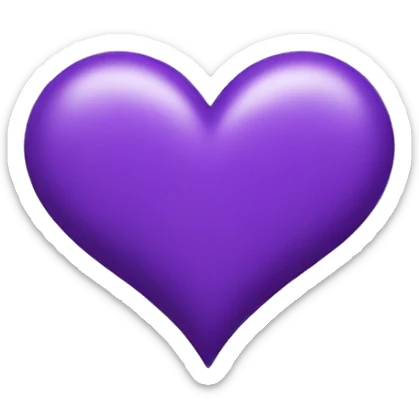 purple heart emoji sticker