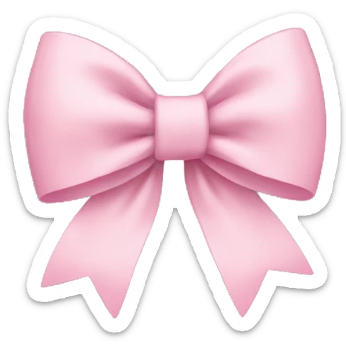 Light pink bow  sticker