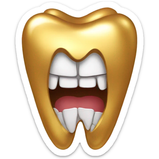 Gold Tooth  sticker