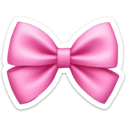 A pink bow  sticker