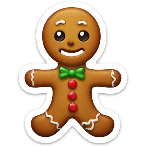 Gingerbread man  sticker