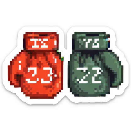 боксерские перчатки с надписью "23", no background sticker