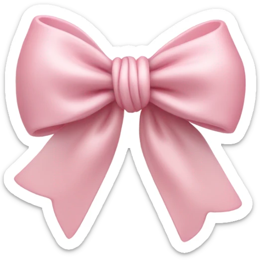 Light pink bow  sticker