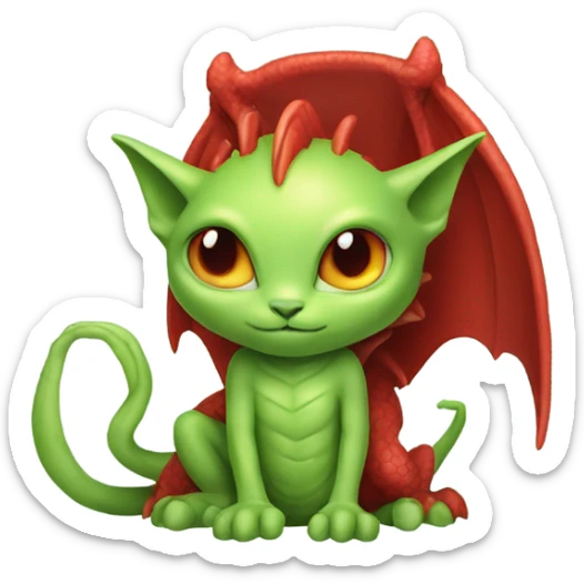 [politically incorrect, (
	{ female, alien, color: light green, hair:red, eyes:cat} ]
	on a 
	[{ dragon:red}]) sticker