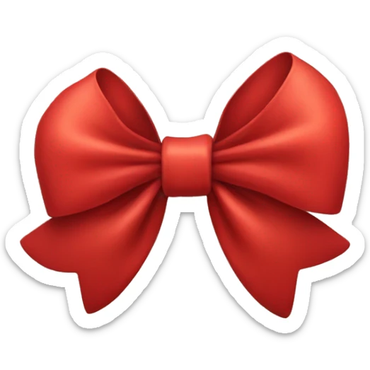 red bow sticker