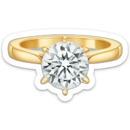 Engagement ring sticker