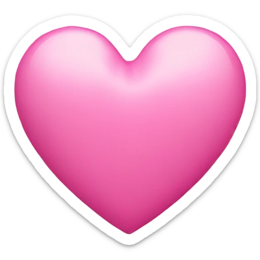 pink heart sticker